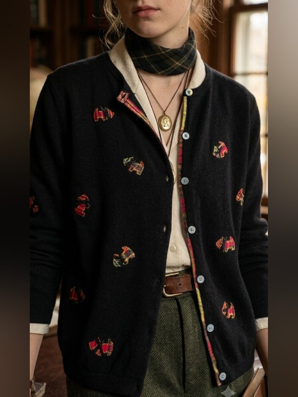 Susan Bristol Vintage Black Cardigan
